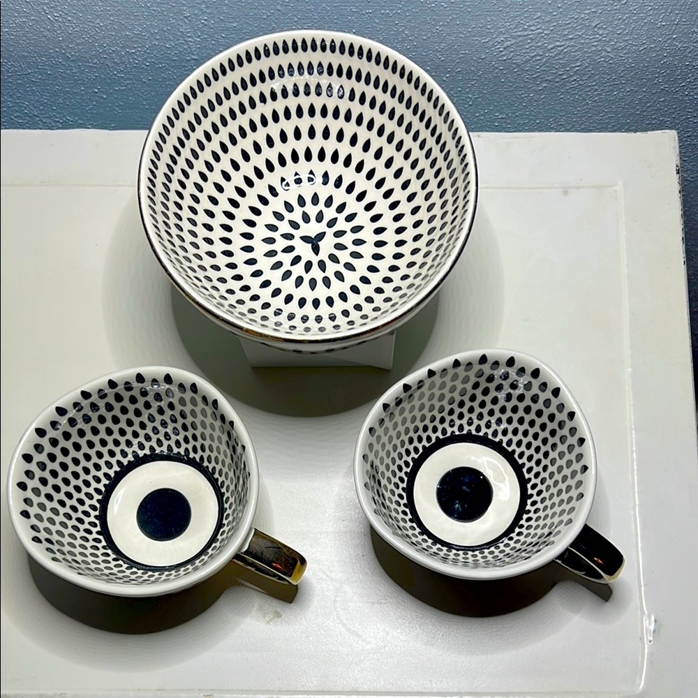 The Old Pottery Company Seeds Set - 2 cups/1 bowl